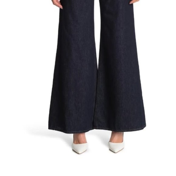 💎 Valentino Detached Waistband Wide-Leg Denim Jeans – Size 27 (Fits US 4–6) - Picture 4 of 15